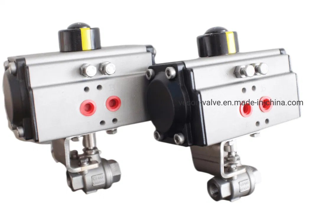 Pneumatic Actuated Screwed Ball Valve Pneumatic Actuated on-off Valve
