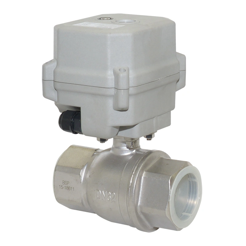 2 Way Stainless Steel 304 1-1/2&prime;&prime; Motorized on off Ball Valve with Manual Override