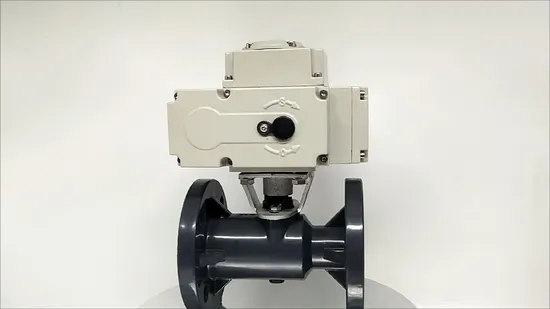 UPVC CPVC PP PVDF Electric Ball Valve Plastic 220V 230V 240V 50Hz on