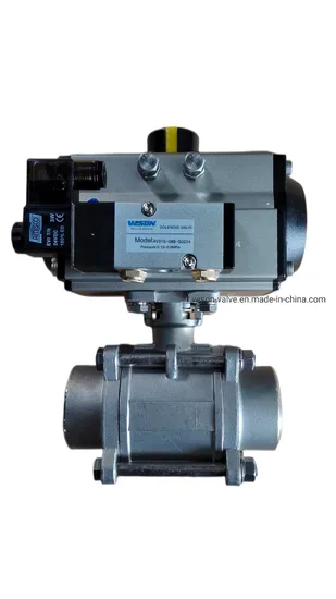 Pneumatic Actuated Screwed Ball Valve Pneumatic Actuated on