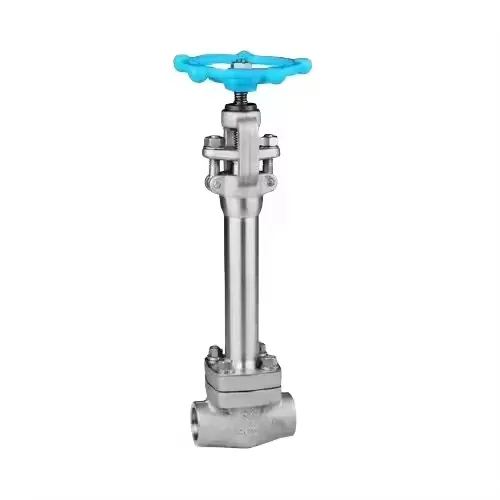 Cryogenic Globe Valve OEM Low Temperature Long Stem Stop Valve Gas Control Stainless Steel Welding Valve 