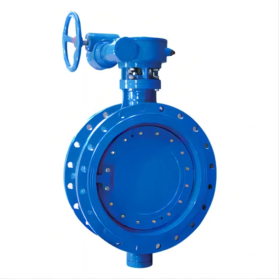 Double Eccentric Flanged Butterfly Valve for Electric and Manual Control 