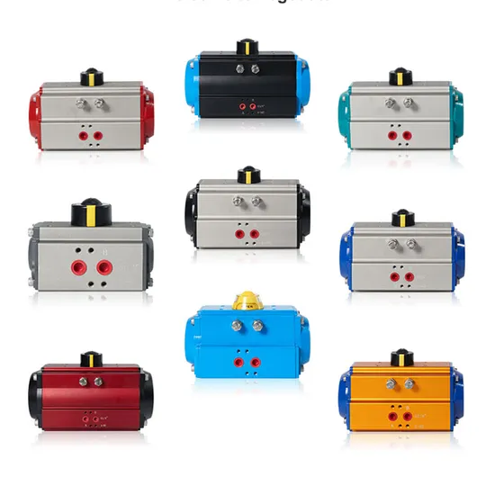 At210 Cylinder Switch Type Double Acting Pneumatic Head Valve Actuator Square Axis Pneumatic Actuator 
