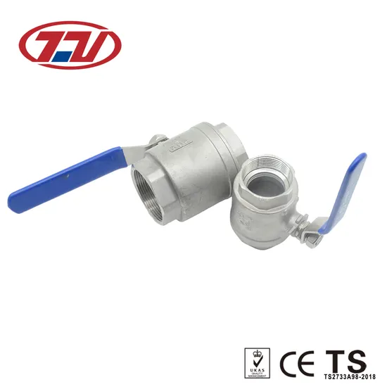 Stainless Steel 201/304/316/Industrial/High Pressure/Cryogenic/Flow Control Manual Threaded 2PC Ball Valve for Water/Air/Oil/Gas/Plumbing 