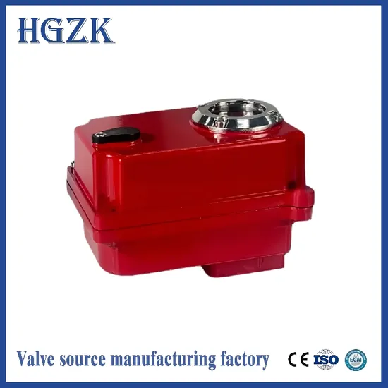Micro Electric Actuator 24V Control Valve Opening and Closing Flow 