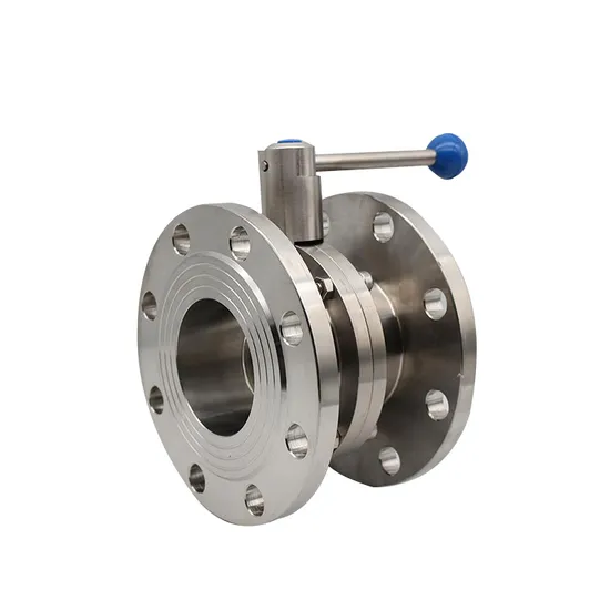 SS304 Stainless Steel Sanitary Butterfly Valve for Fluid Control 